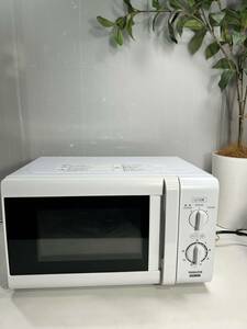 外観、動作美品　19年製[山善] 電子レンジ 17L ターンテーブル 出力3段階切替 【西日本 60Hz専用】 ホワイト MRB-207(W) No.991