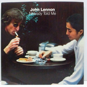 JOHN LENNON-Nobody Told Me (UK オリジナル「青プララベ#2、小穴フラットセンター7+光沢