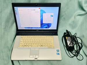 ★即決★富士通 LIFEBOOK E780/B 15.6型ノート Windows11Pro 1600×900/SSD/4GB/i5-M560(2.67GHz)/DVDドライブ