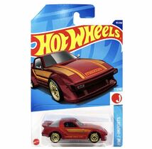 ホットウィール 2022　マツダ RX-7 レッド SA22C　HotWheels ベーシックカー HW J-IMPORTS_画像1