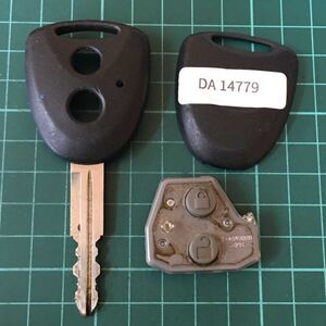 DA14779 ランプ点灯無し ダイハツ 純正 キーレス ムーヴ タント ミラ ミライース ミラココア ブーン スバル ステラ等 黒ボタン 2ボタン