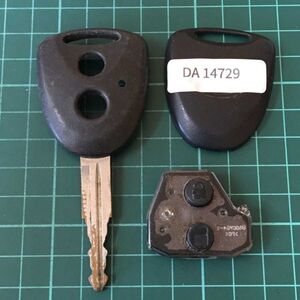 DA14729 ランプ点灯無し ダイハツ 純正 キーレス ムーヴ タント ミラ ミライース ミラココア ブーン スバル ステラ等 黒ボタン 2ボタン