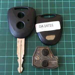 DA14721 ランプ点灯無し ダイハツ 純正 キーレス ムーヴ タント ミラ ミライース ミラココア ブーン スバル ステラ等 黒ボタン 2ボタン