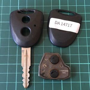 DA14717 ランプ点灯無し ダイハツ 純正 キーレス ムーヴ タント ミラ ミライース ミラココア ブーン スバル ステラ等 黒ボタン 2ボタン