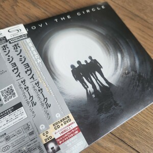 ★BON JOVI「THE CIRCLE」国内盤帯付きアルバム「ザ・サークル～デラックス・エディション」ボン・ジョヴィ　2枚組 DVD付き