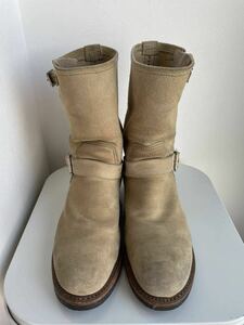  free shipping [ records out of production PT99] RED WING Red Wing 8268 ( old Silhouette ) suede engineer boots 8 1/2D 26.5cm 8.5 rough out 