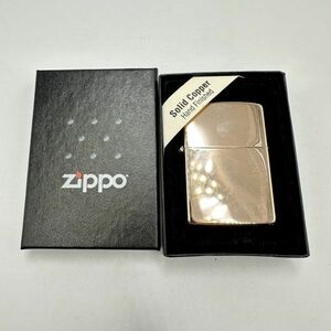 H144-SK14-158 ◎ Zippo ジッポー オイルライター ローズゴールド 無地 copper 2003 USA製 喫煙具 喫煙グッズ 箱付き ①