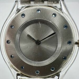 K148-SB4-668 ◎ swatch スウォッチ クォーツ 2針 アナログ シルバー文字盤 ラウンドフェイス レディース 腕時計 約34mm ①