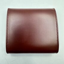 K126-J013343-2 Cartier カルティエ マストライン コインケース 小銭入れ ボルドー ウォレット サイズ(約)8.2cm×7.7cm×2.2 ①_画像2