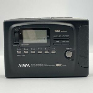 L314-SB4-698 AIWA アイワ ステレオラジオカセットレコーダー 録音再生 HS-JX70 ブラック オーディオ機器 タイマー アラーム スリープ ③