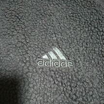 1円スタート 新品 Mサイズ adidas アディダス フリース ジャケット ボア ブルゾン ブラック 黒 PRSVE BOA JK ダブルジップ HP1388_画像4