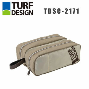 ★☆希少　TURF DESIGN　“ TDSC-2171 ” シューズケース　ベージュ　新品☆★