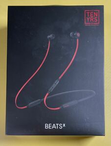 【未開封】 Bluetooth ワイヤレス イヤホン カナル型 BeatsX MX7X2PA/A (レジスタンス・ブラックレッド)