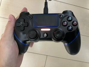 PS4用コントローラーワイヤレス プロコン 無線 Bluetooth ジョイスティック ゲーム 加速度センサー PS ブルー （美品）
