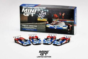 MINIGT 1/64 フォードGT LM GTE 2016 ルマン24時間耐久レース 4台セット MGTS0001 MINI GT Ford LMGTE 未開封