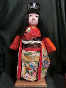 A2301 作家不明 市松人形 女の子 約47cm 昭和期