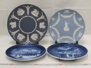 P6641 ウェッジウッド Wedgwood Royal Copenhagen プレート イヤープレート 4枚 皿