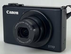 【1円出品】K2338 Canon キャノン キヤノン PowerShot パワーショット S110 コンパクト デジタルカメラ デジカメ 動作確認済 ブラック