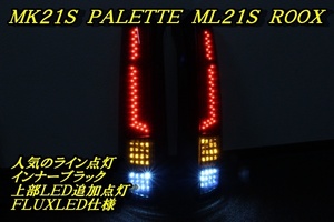 パレット　ルークス　ＭＫ２１Ｓ　ＭＬ２１Ｓ　ハイウェイスター　ＳＷ　ＬＥＤテール　インナーブラック