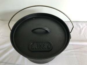 ☆★【USED】 LOGOS ロゴス ダッチオーブン 10インチ アウトドア キャンプ キャンプ飯 調理 調理器具 100サイズ