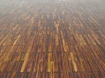 竹細工 天板 大型 テーブル 幅 約2490㎜ 座卓 ローテーブル ナチュラル 和モダン 工芸 リゾート 什器_画像4