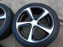 BLIZZAK VRX2 225/45R18 アルミセット　18x7.5J IS42 PCD114.3 5H BALMINUM ブラックポリッシュ　4本セット_画像3