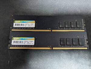 シリコンパワー デスクトップPC用メモリ DDR4-2400(PC4-19200) 8GB×2枚 288Pin 1.2V CL17 SP016GBLFU240B22