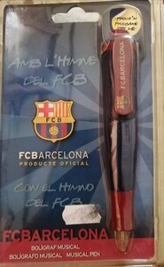 新品未使用　FC バルセロナ　イムノ付きボールペン　barcelona.cat　定価1,500円　