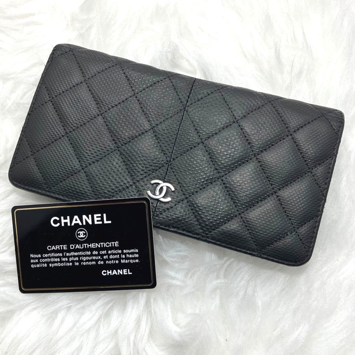 新品同様 超希少 シャネル CHANEL リザード 財布 長財布 ココマーク