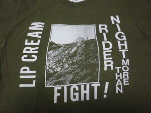 LIPCREAM NIGHT RIDER リップクリーム カーキ Tシャツ フウドブレイン S.O.B GAUZE DEATHSIDE 