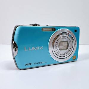 84【中古】Panasonic LUMIX DMC-FX70 1:2.2-5.9/4.3-21.5 ライトブルー パナソニック コンパクトデジタルカメラ 動作未確認 現状品