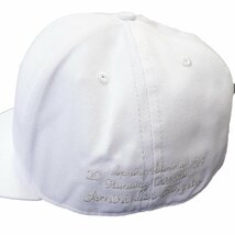 2023◆新品◆AMIRI◆抜群の存在感を放つ MA 立体ロゴ刺繍 キャップ 帽子 野球帽 WHITE 白 ランウェイコレクション◆アミリ MA FITTED CAP_画像5