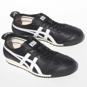 美品!! 24cm Onitsuka Tiger MEXICO 66 黒ｘ白 レザー オニツカタイガー スニーカー