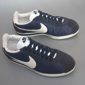 レア 16年製 US 9 /26cm NIKE WMNS CORTEZ NYLON コルテッツ ナイロン 紺ｘ白 ナイロンコルテッツ