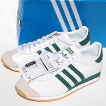 デッド!! 希少!! 新品 US 9 1/2 / 27,5cm 日本企画 2020年製 adidas カントリー COUNTRY OG 白ｘ緑 レザー 天然皮革_画像2