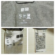 美品　ユニクロ　UNIQLO　ダウンコート　ダウンジャケット　アウター　グレー　レディース　フード　ポケット　フリース　大きいサイズ　XL_画像7