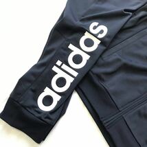 新品【メンズL】 紺ネイビー adidas アディダス 上下セット ジャージ パンツ セットアップ ロゴ オールシーズン　裏トリコット起毛 _画像6