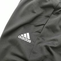 ◆346 新品【メンズXL(O)】 黒ブラック adidas アディダス 上下セット ジャージ パンツ セットアップ オールシーズン 裏トリコット起毛 _画像5