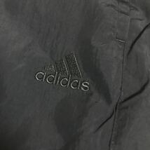 ◆265 新品【メンズXL(O)】黒ブラック adidas アディダス ウーブン ナイロン パンツ ウィンドブレーカー スポーツウェア ランニング_画像9