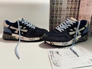 4014】新品3.9万【PREMIATA / プレミアータ　41　4ｃｍソール美脚モデル　MICK / ミック　モンテグラナーロプレミアムスニーカー】ネイビー