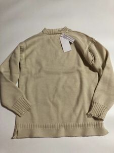 3847】新品15.1万【Maison Margiela / メゾンマルジェラ　M（48）　厚手ミドルゲージ　ヴィンテージ加工ニット　ユニセックス】アイボリー