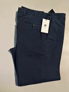 2593】新品4.1万【PT TORINO / ピーティトリノ　52　秋冬モデル　厚手の極上素材DELUXE COTTON　SLIM FIT】ネイビー　PT01