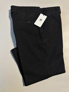 2589】新品4.1万【PT TORINO / ピーティトリノ　52　秋冬モデル　厚手の極上素材DELUXE COTTON　SLIM FIT】ブラック　PT01