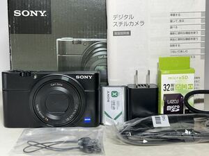 ◆新品級◆SONY ソニー Cyber shot DSC-RX100 コンパクトデジタルカメラ 32GBメモリ 6ヶ月動作保証 元箱