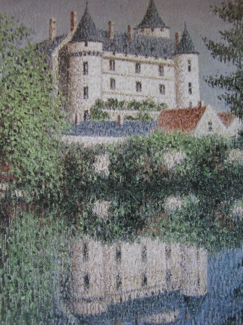 Ryûsuke Nishimura, Château de colline, Extrait d'un rare livre d'art encadré, Tout neuf, encadré de haute qualité, livraison gratuite, peintre japonais, yoni, peinture, peinture à l'huile, Nature, Peinture de paysage