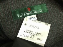 極美品*THE SCOTCH HOUSE スコッチハウス*三陽商会*グレー*ピンスト地柄*レディース・キッズ*ウール系*ノースリーブワンピース*160A*春秋_画像4