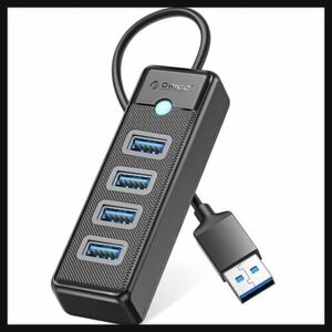 【開封のみ】ORICO ★USB ハブ USB3.0 4ポートハブ バスパワー 軽量 5Gbps高速転送 ノートPC対応 Mac OS/Windows /Android/Linux 対応