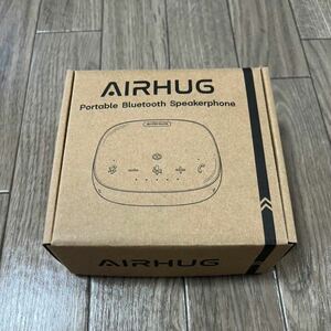 【新品】AIRHUG スピーカーフォン スピーカーマイク 会議用 Bluetooth対応 USB-C接続 360全方向集音 エコーキャンセリング機能 Web会議用