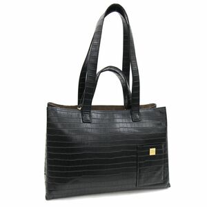 Samantha Thavasa 2way Tote Bag Black Leath