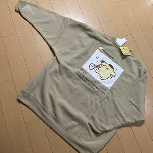 新品　ビックトレーナー　ポムポムプリン　サンリオ　Pompompurin スウェット トレーナー 裏起毛